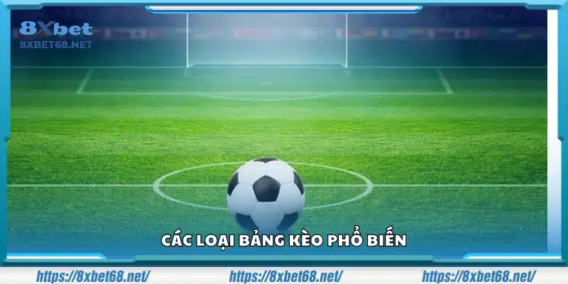 Các loại bảng kèo hay dùng trong cá cược